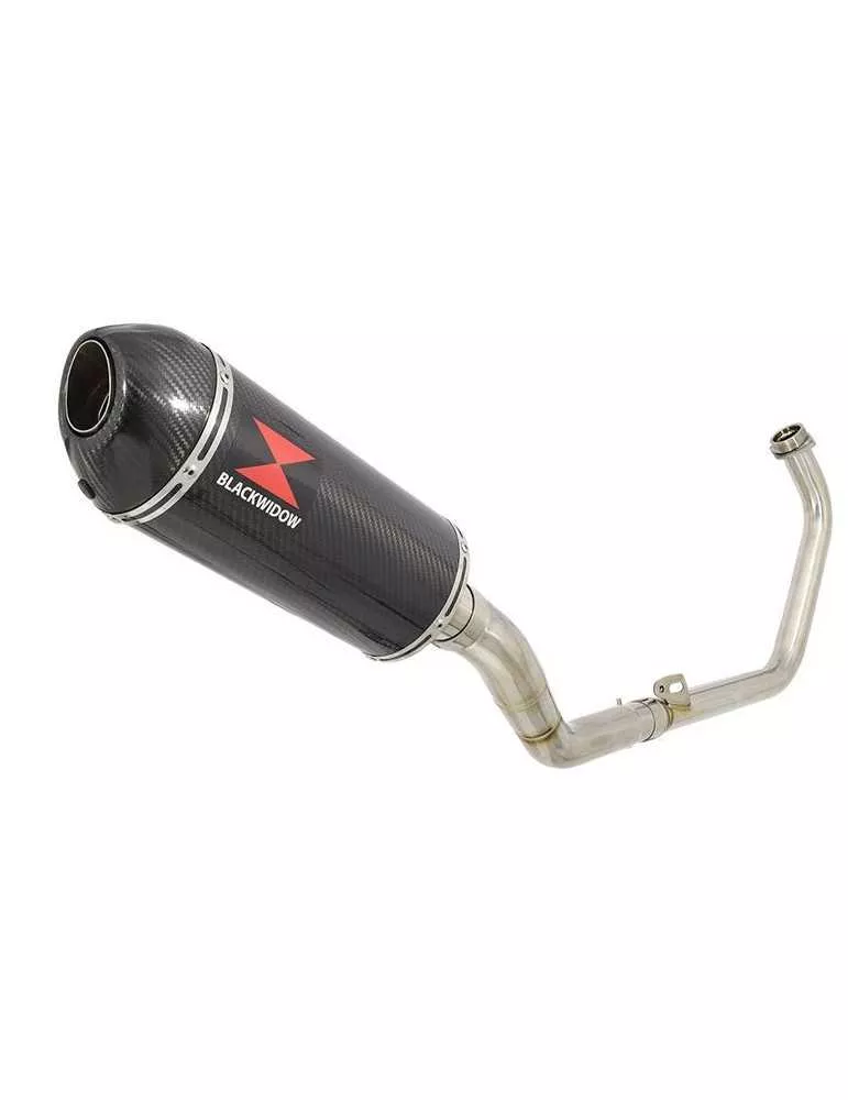 CBR300R NC51 2014-2017 Decata Ligne complète + Silencieux Ovale En Carbone 300mm