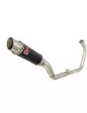 CBR300R NC51 2014-2017 Decata Ligne complète + Silencieux Rond GP Style Noir En Inox 230mm