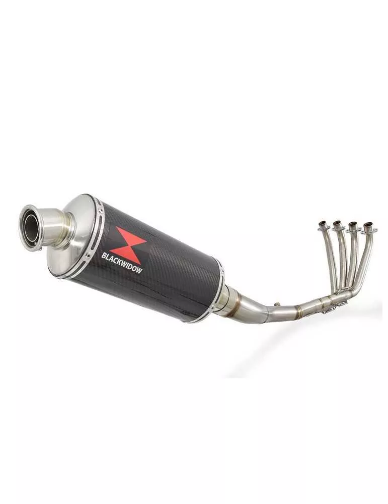 CBR 650 F CBR650F 2014-2017 Décatalyseur Ligne complète & Silencieux Ovale En Carbone 300mm