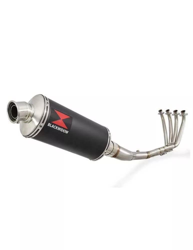 CBR 650 F CBR650F 2014-2017 Décatalyseur Ligne complète & Silencieux Ovale black En Inox 300mm