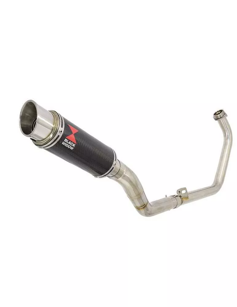 CBR300R NC51 2014-2017 Decata Ligne complète + Silencieux GP Rond En Carbone + Canule en Titane 230mm