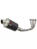 CBR 650 F CBR650F 2014-2017 Décatalyseur Ligne complète & Silencieux Ovale Noir En Inox 230mm