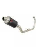 CBR300R NC51 2014-2017 Decata Ligne complète + Silencieux Ovale Noir En Inox 230mm
