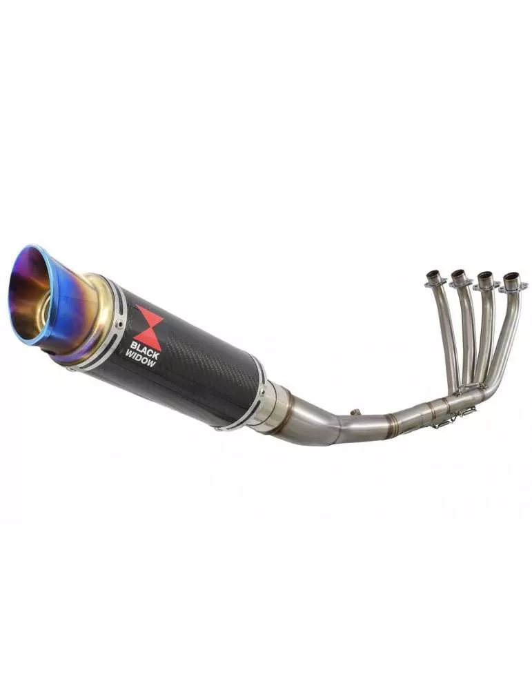 CBR 650 F CBR650F 2014-2017 Décatalyseur Ligne complète & Silencieux GP Rond carbone + canule Anodisé 230mm