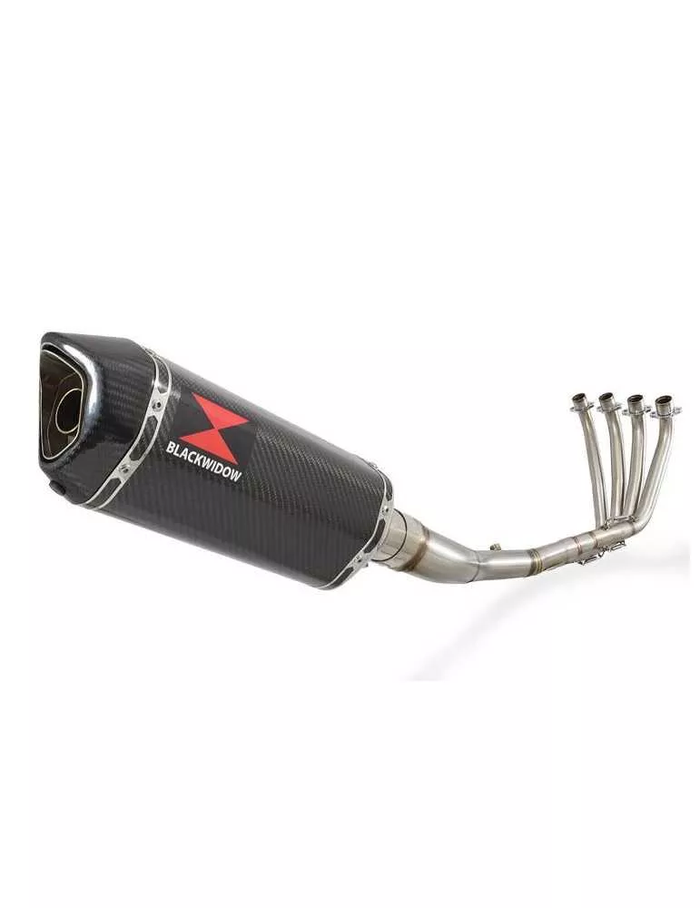 CBR 650 F CBR650F 2014-2017 Décatalyseur Ligne complète & Silencieux Hexagonale En Carbone 300mm