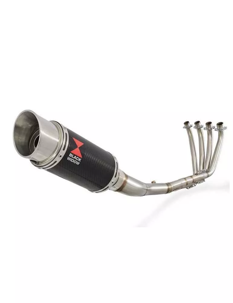 CBR 650 F CBR650F 2014-2017 Décatalyseur Ligne complète & Silencieux Rond En Carbone 200mm