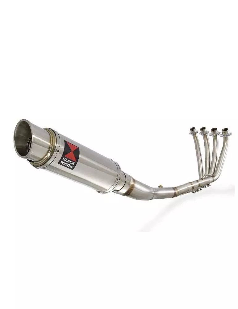 CBR 650 F CBR650F 2014-2017 Décatalyseur Ligne complète & Silencieux Rond GP Style En Inox 230mm