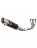 CBR 650 F CBR650F 2014-2017 Décatalyseur Ligne complète & Silencieux GP Rond Noir Inox 230mm