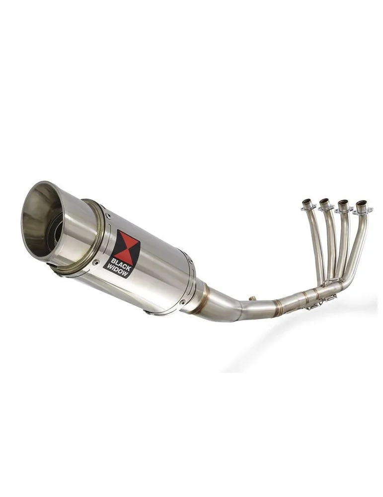 CBR 650 F CBR650F 2014-2017 Décatalyseur Ligne complète & Silencieux Rond En Inox 200mm