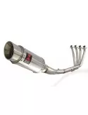 CBR 650 F CBR650F 2014-2017 Décatalyseur Ligne complète & Silencieux Rond En Inox 200mm