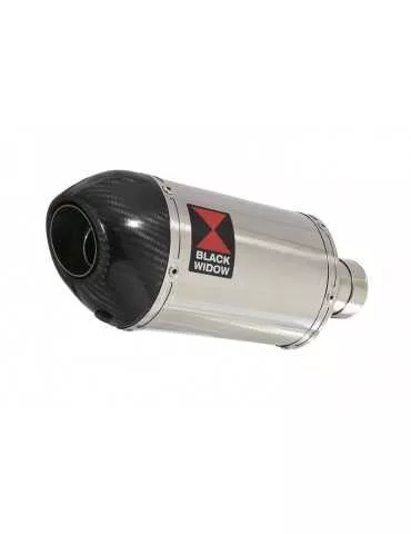 CBR 650 F CBR650F 2014-2017 Décatalyseur Ligne complète & Silencieux Ovale En Inox + carbone 200mm