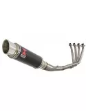 CBR 650 F CBR650F 2014-2017 Décatalyseur Ligne complète & Silencieux GP Rond carbone + Titanium 230mm