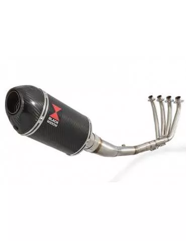CBR 650 F CBR650F 2014-2017 Décatalyseur Ligne complète & Silencieux Ovale En Carbone 200mm