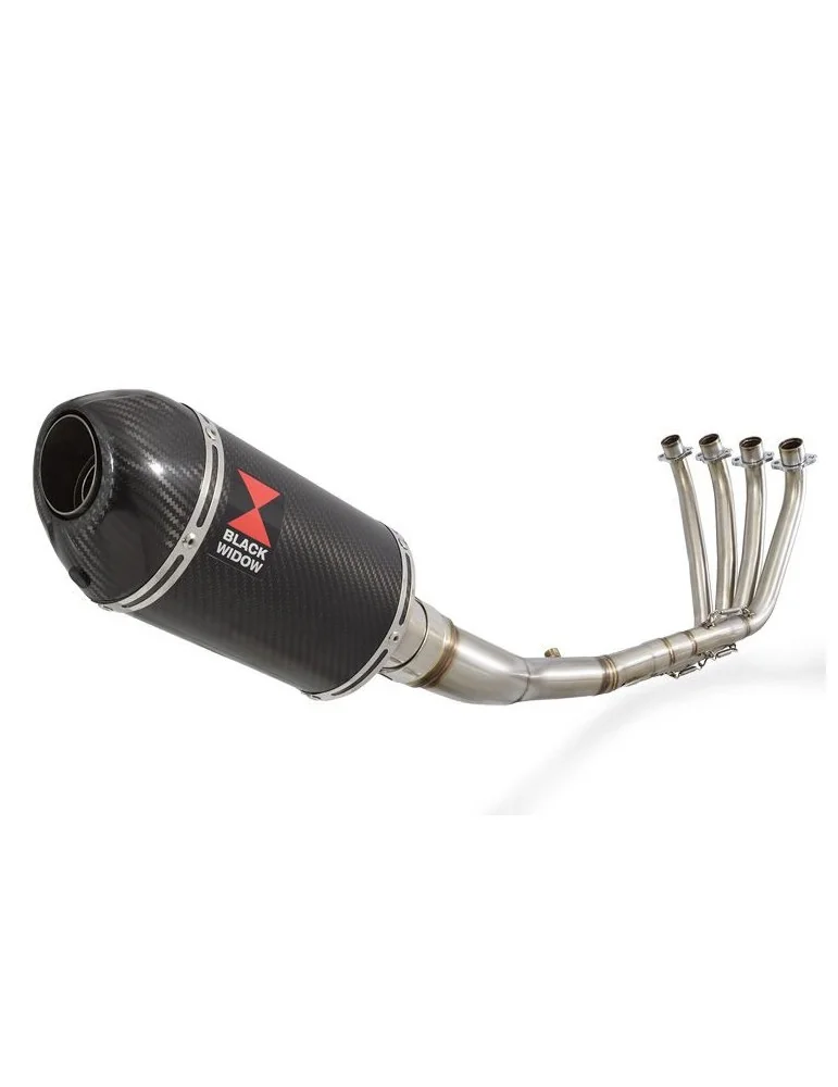 CBR 650 F CBR650F 2014-2017 Décatalyseur Ligne complète & Silencieux Ovale En Carbone 200mm