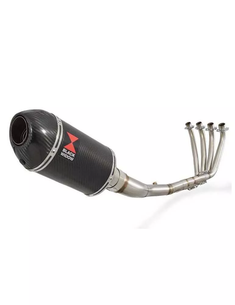 CBR 650 F CBR650F 2014-2017 Décatalyseur Ligne complète & Silencieux Ovale En Carbone 200mm