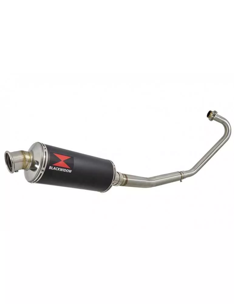 CBF125 2008-2017 Ligne complète & Silencieux Rond Noir En Inox 300mm