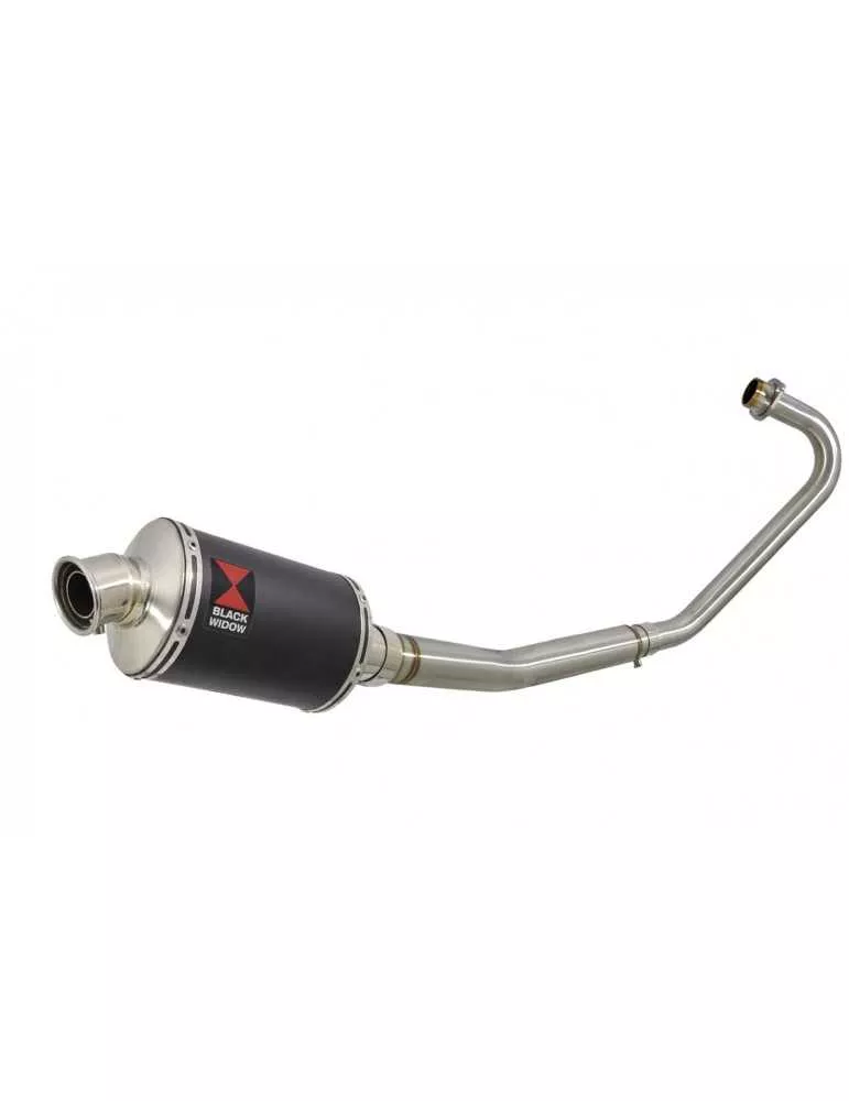 CBF125 2008-2017 Ligne complète & Silencieux Ovale Noir En Inox 230mm