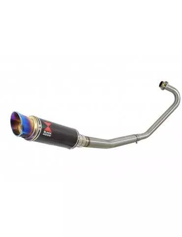 CBF125 2008-2017 Ligne complète & Silencieux GP Rond En Carbone + canule Anodisé 230mm