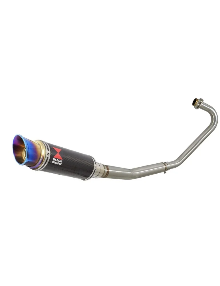 CBF125 2008-2017 Ligne complète & Silencieux GP Rond En Carbone + canule Anodisé 230mm