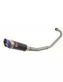 CBF125 2008-2017 Ligne complète & Silencieux GP Rond En Carbone + canule Anodisé 230mm