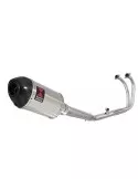 CBF500 CBF 500 2004-2007 Ligne complètes & Ovale Silencieux En Inox + En Carbone Tip 200mm