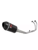 CBF500 CBF 500 2004-2007 Ligne complètes & Ovale En Carbone Silencieux & Carbon Tip 200mm