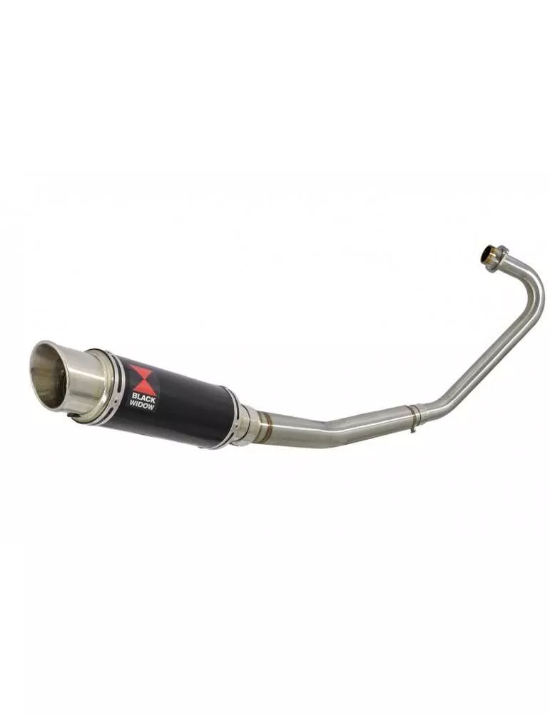 CBF125 2008-2017 Ligne complète & Silencieux GP Rond Noir En Inox 230mm