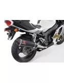 ZXR750 ZXR 750 J K L M 91-95 Ligne complète & Silencieux Ovale Noir En Inox + Canule En Carbone 400mm