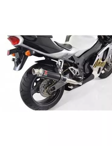 ZXR750 ZXR 750 J K L M 91-95 Ligne complète & Silencieux Rond Noir En Inox 350mm