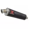 ZX-11 ZX11 4-1 Ligne complète & Silencieux Rond Noir En Inox 400mm