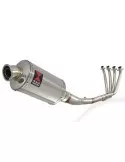 CB 650 F CB650F 2014-2017 Décatalyseur Ligne complètes & Ovale Silencieux En Inox 230mm