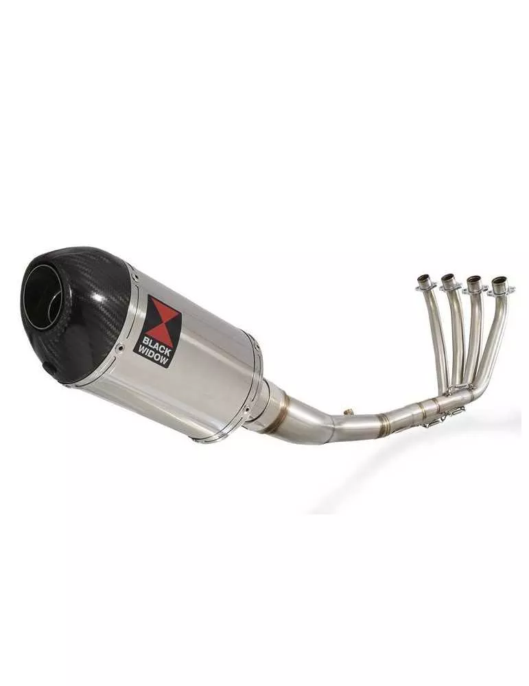 CB 650 F CB650F 2014-2017 Décatalyseur Ligne complètes & Ovale Silencieux En Inox + Carbon Tip 200mm