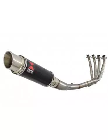 CB 650 F CB650F 2014-2017 Décatalyseur Ligne complètes & GP Rond Painted black Silencieux En Inox 230mm