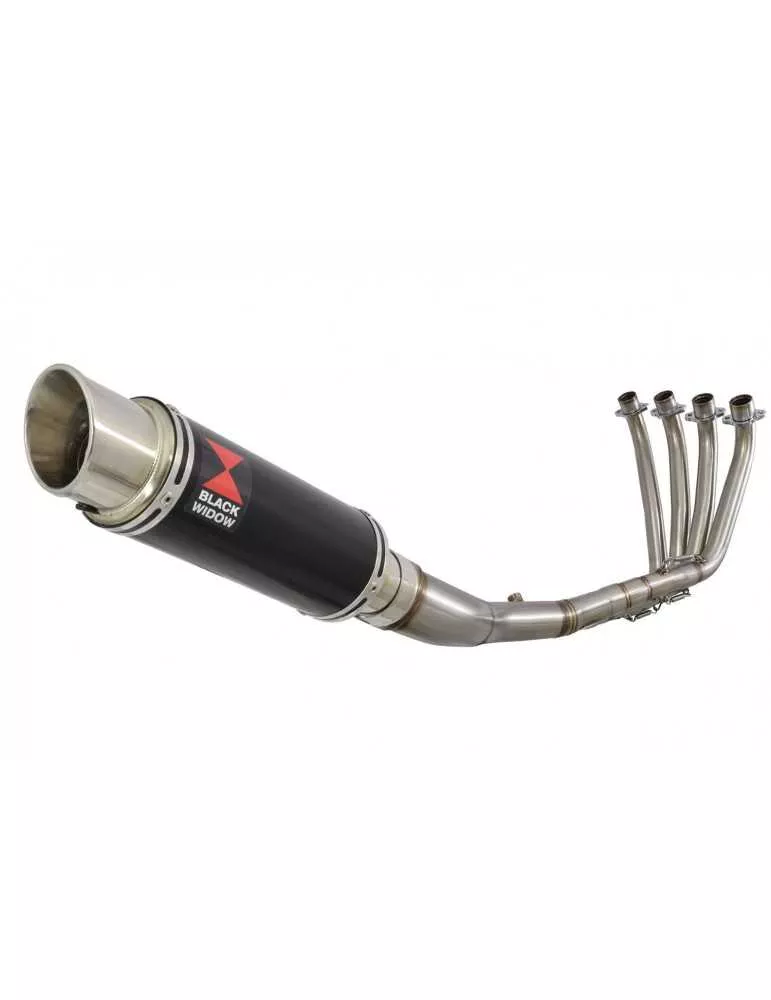 CB 650 F CB650F 2014-2017 Décatalyseur Ligne complètes & GP Rond Painted black Silencieux En Inox 230mm