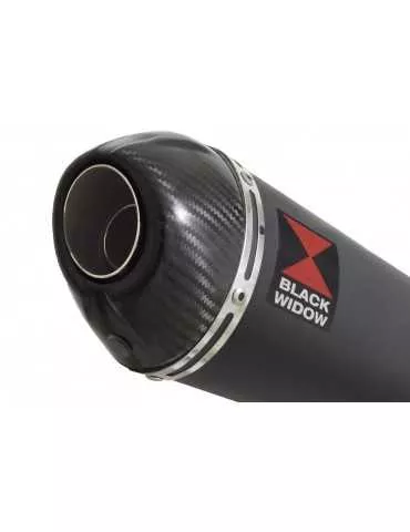 CBF125 2008-2017 Ligne complète & Silencieux Ovale Noir En Inox 200mm