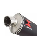 CBR1100 CBR 1100 XX Blackbird 4-1 Ligne complète & Silencieux Ovale Noir En Inox 300mm