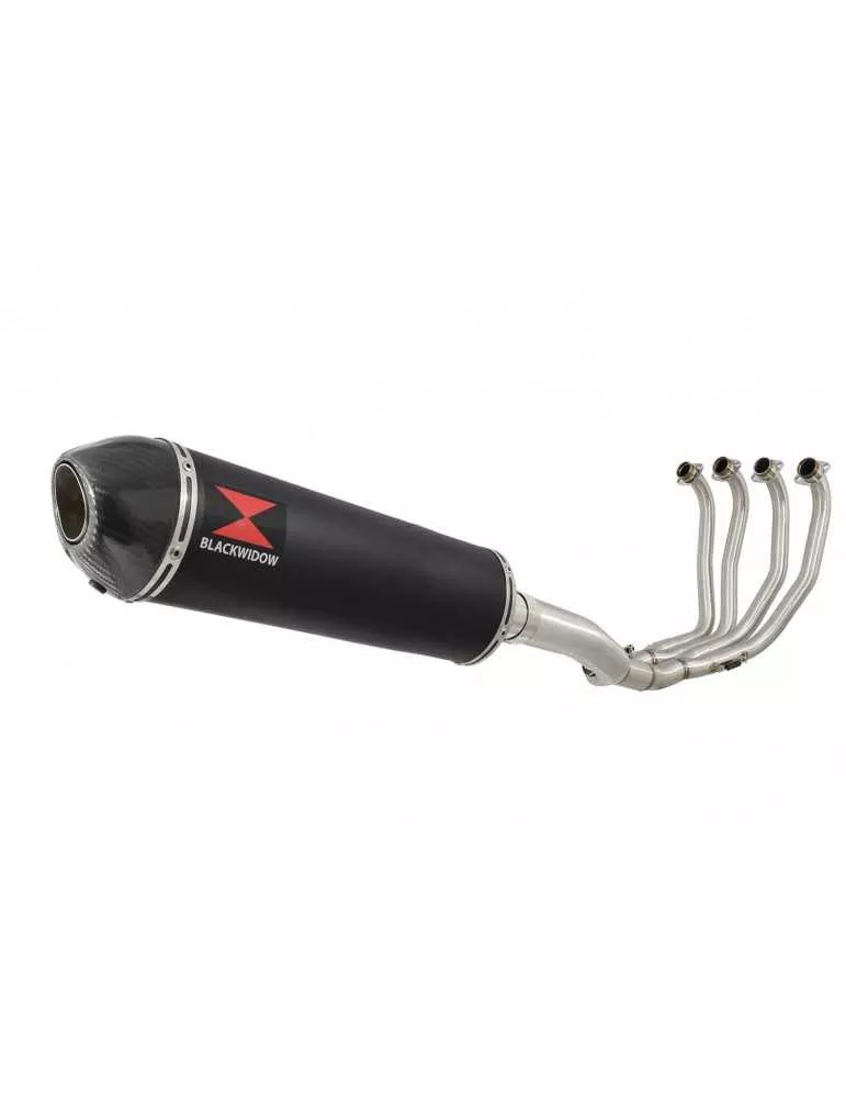 CBR 900 RR Fireblade Performance Race Ligne Complète & Silencieux Ovale Noir Inox + Carbone Tip 400mm