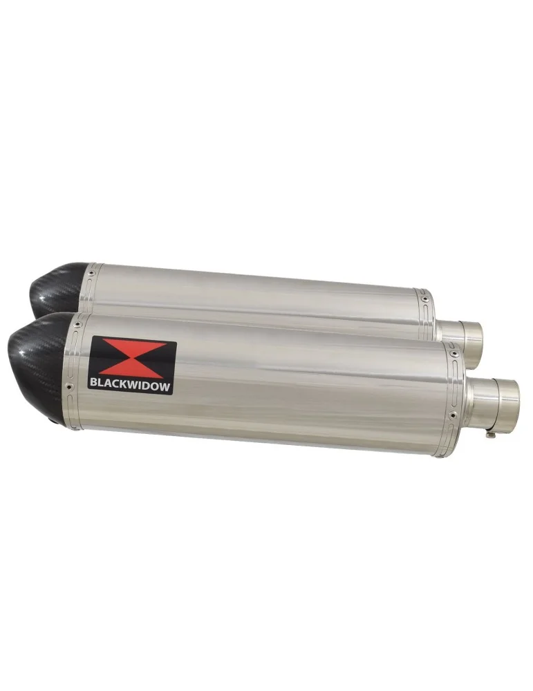 CBR1100 CBR 1100 XX Blackbird 4-2 Tube de raccord et Silencieux Ovale Inox + Carbone tip 400mm