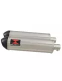 CBR1100 CBR 1100 XX Blackbird 4-2 Tube de raccord et Silencieux Ovale Inox + Carbone tip 400mm