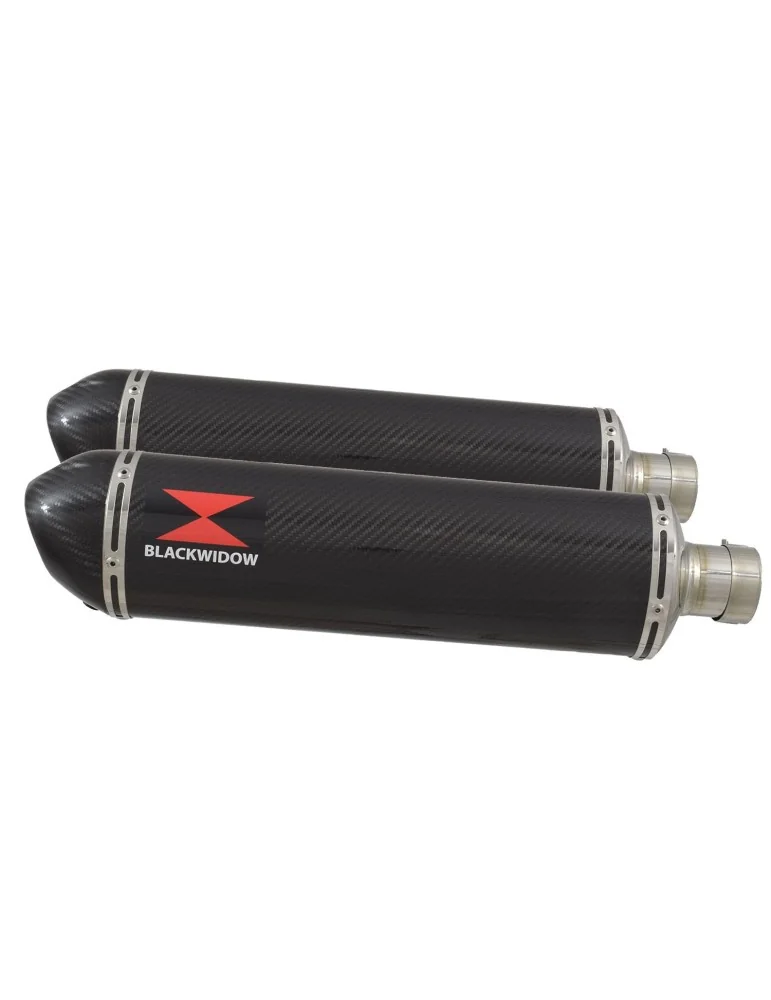 CBR1100 CBR 1100 XX Blackbird 4-2 exhaust tube de raccords et Silencieux Ovale En Carbone + Carbon Tip 400mm