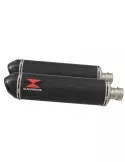 CBR1100 CBR 1100 XX Blackbird 4-2 exhaust tube de raccords et Silencieux Ovale En Carbone + Carbon Tip 400mm