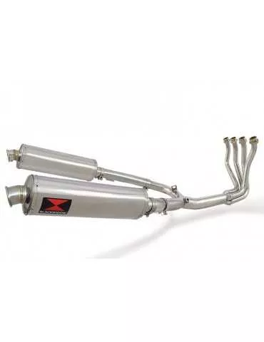 CBR1100 CBR 1100 XX Blackbird 4-2 Ligne complète & Silencieux Ovale En Inox 400mm