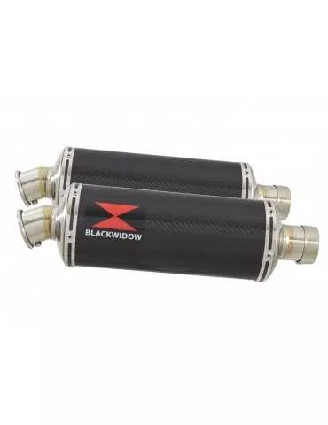 CBR1100 CBR 1100 XX Blackbird 4-2 exhaust tube de raccords et Silencieux Ovale En Carbone 300mm