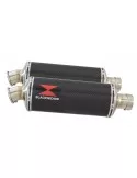CBR1100 CBR 1100 XX Blackbird 4-2 exhaust tube de raccords et Silencieux Ovale En Carbone 300mm