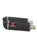 CBR1100 CBR 1100 XX Blackbird 4-2 exhaust tube de raccords et Silencieux Ovale En Carbone + Carbon Tip 300mm