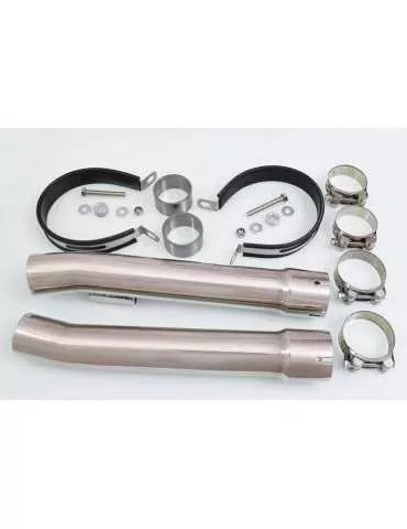 CBR1100 CBR 1100 XX Blackbird 4-2 Tube de raccord + Silencieux Rond Inox 300mm