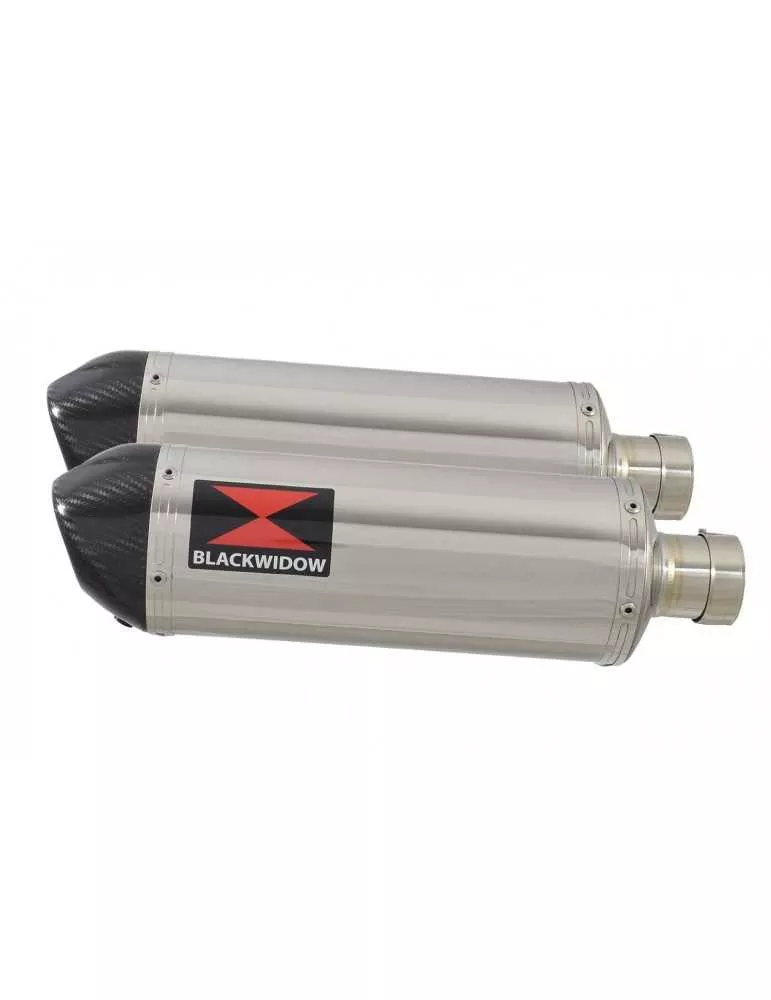 CBR1100 CBR 1100 XX Blackbird 4-2 Tube de raccord et Silencieux Ovale Inox + Carbone tip 300mm
