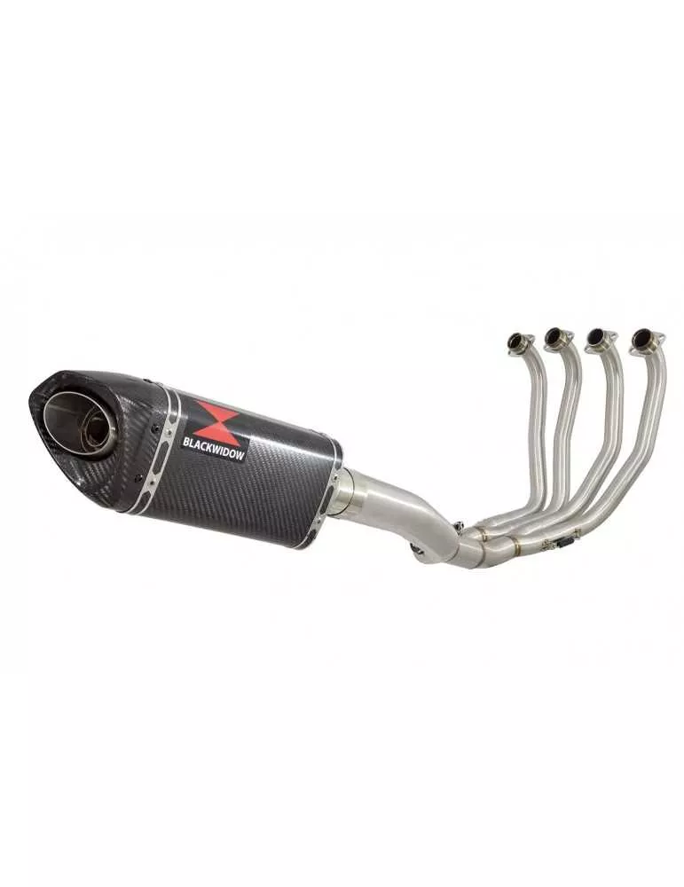 CBR 900 RR Fireblade Performance Race Ligne Complète & Silencieux Tri Ovale En Carbone + Carbone Tip 250mm