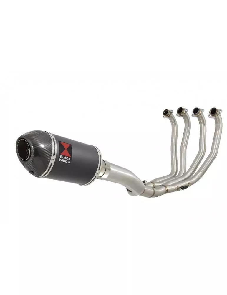 CBR 900 RR Fireblade Performance Race Ligne Complète & Silencieux Ovale Noir Inox + Carbone Tip 200mm
