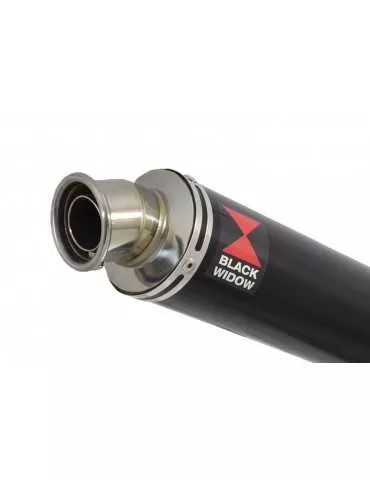 CBF600 S N SA (PC43) 08-13 Ligne complète & Silencieux Rond Noir En Inox 350mm